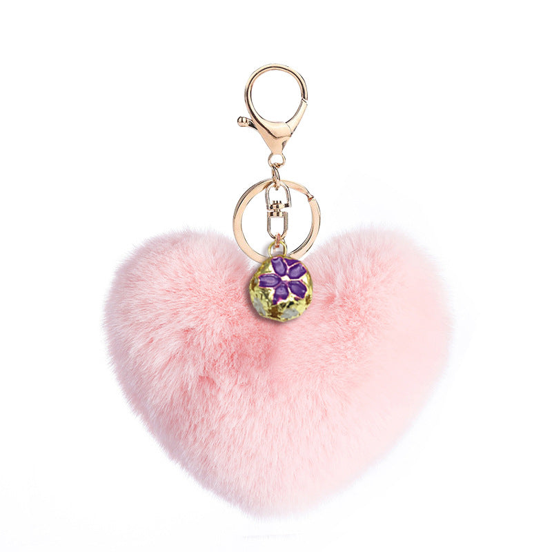 Wholesale Heart Plush Keychain